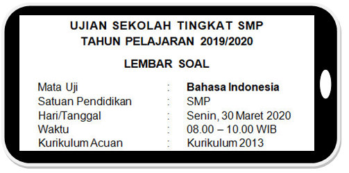 Soal Ujian Sekolah Online Pai Smp Tahun Pelajaran 2019 2020 Didno76 Com