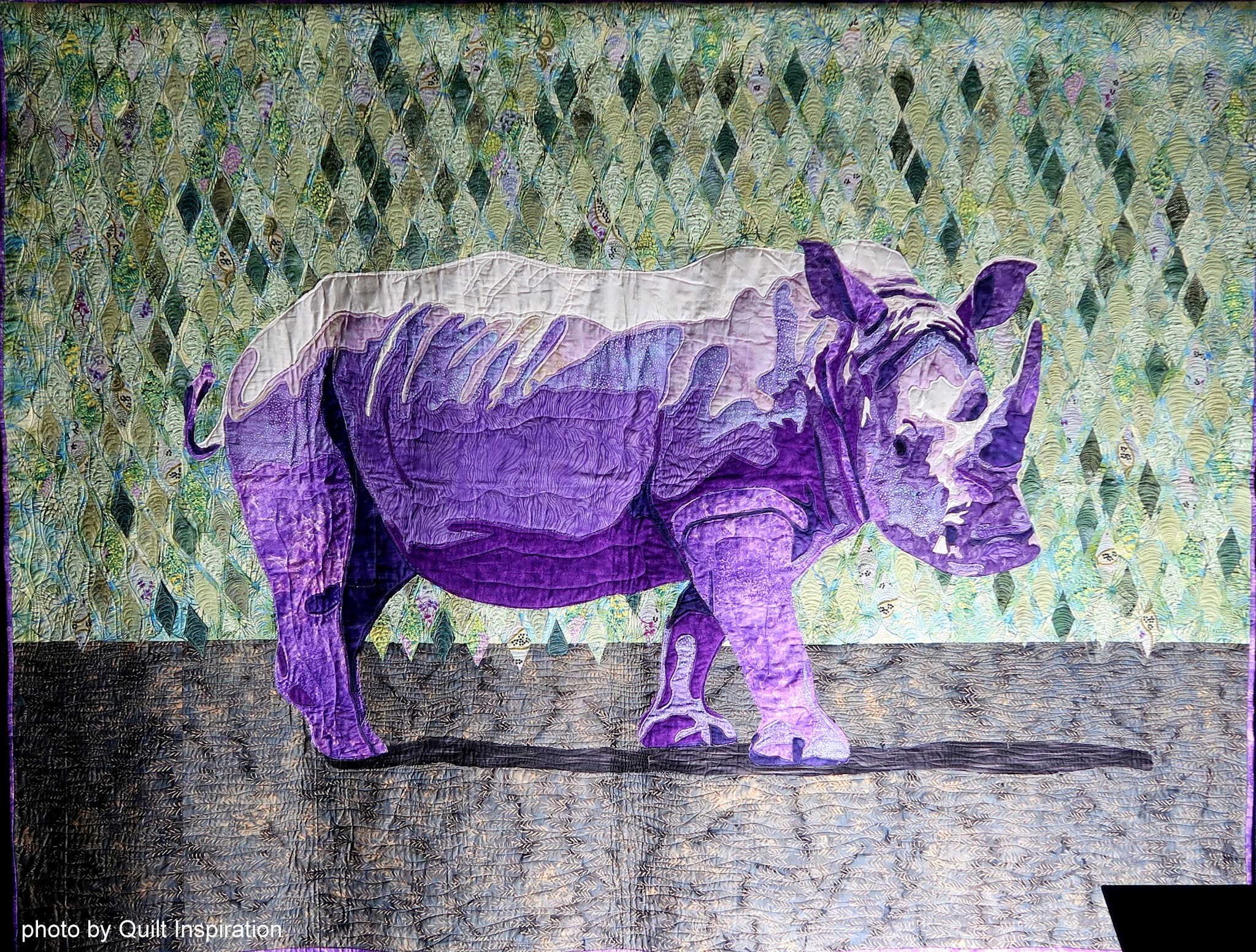 Quilt Inspiration Northern White Rhinoceros
