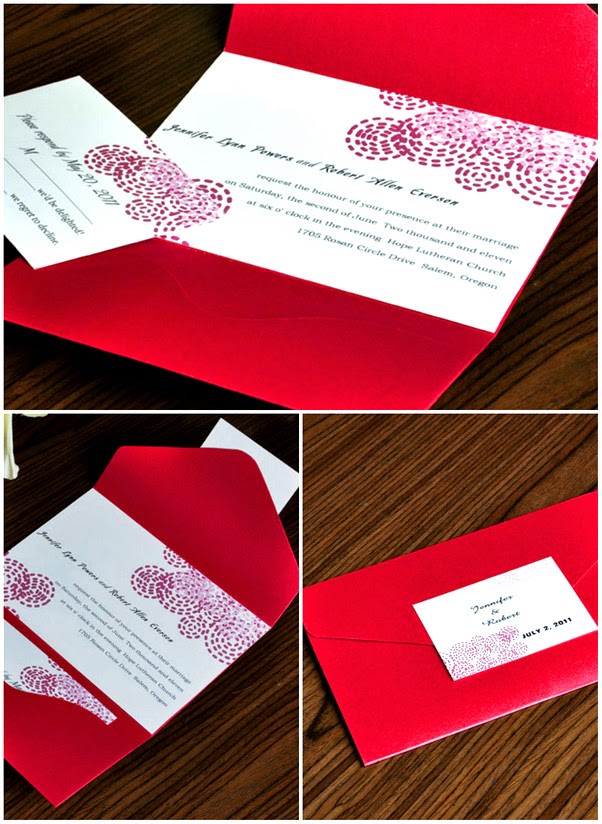 Wedding Stuff Ideas: Red Wedding Invitations - Elegance Personified