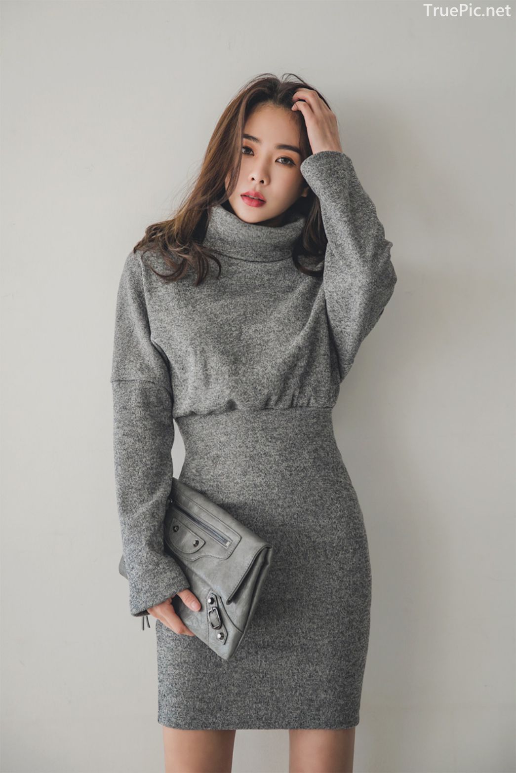 Korean fashion model - An Seo Rin - Woolen office dress collection - TruePic.net - Picture 22