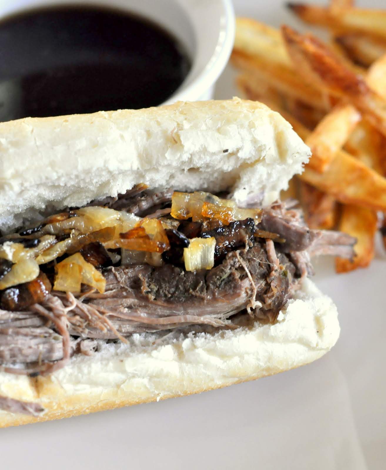 Slow Cooker French Dip Sandwiches