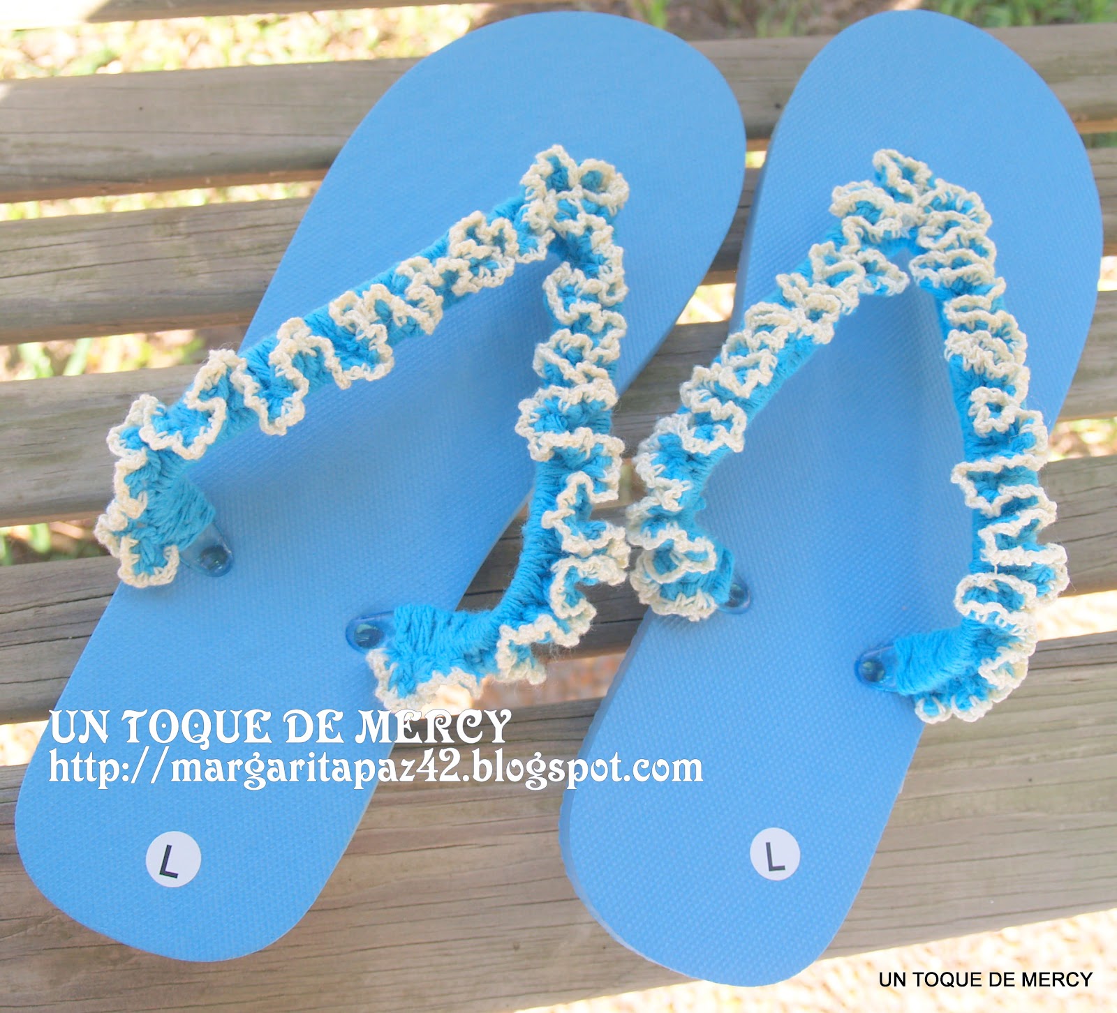 UN TOQUE DE MERCY: SANDALIAS DECORADAS CON CROCHET ..