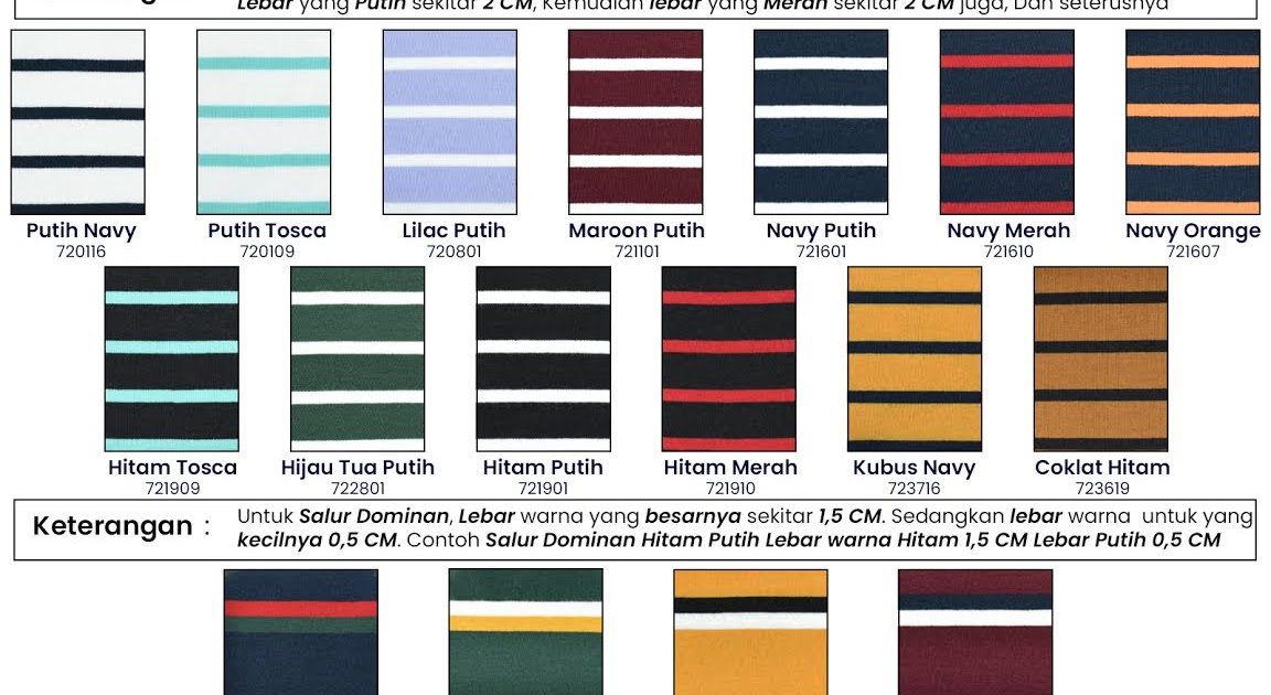 Kharisma Textile Bandung Kain Kaos CVC30s Salur Stripe