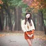 Park Hyun Sun – Autumn Orange Dress Foto 31