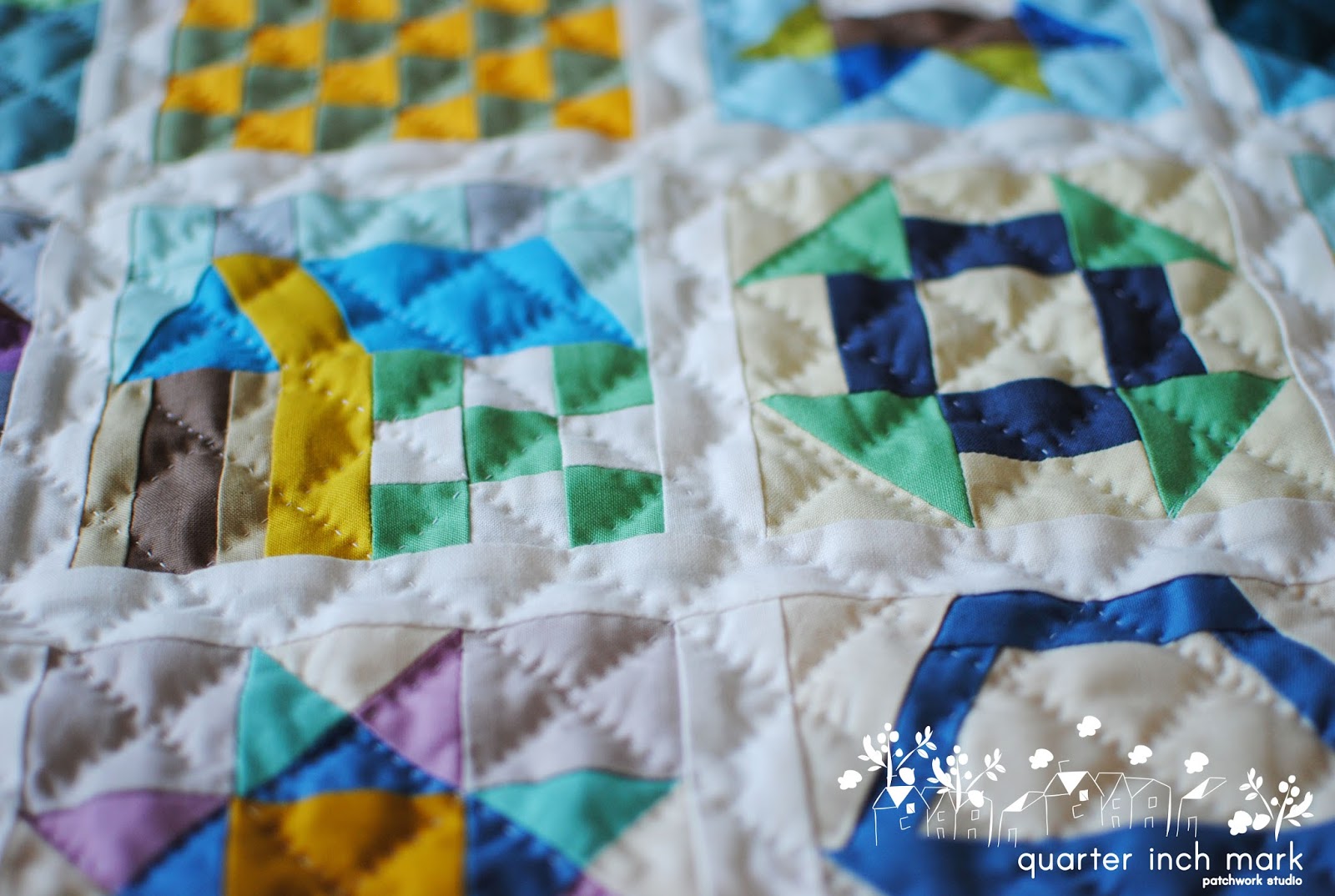 1/4" mark mini Patchwork Sampler Pattern