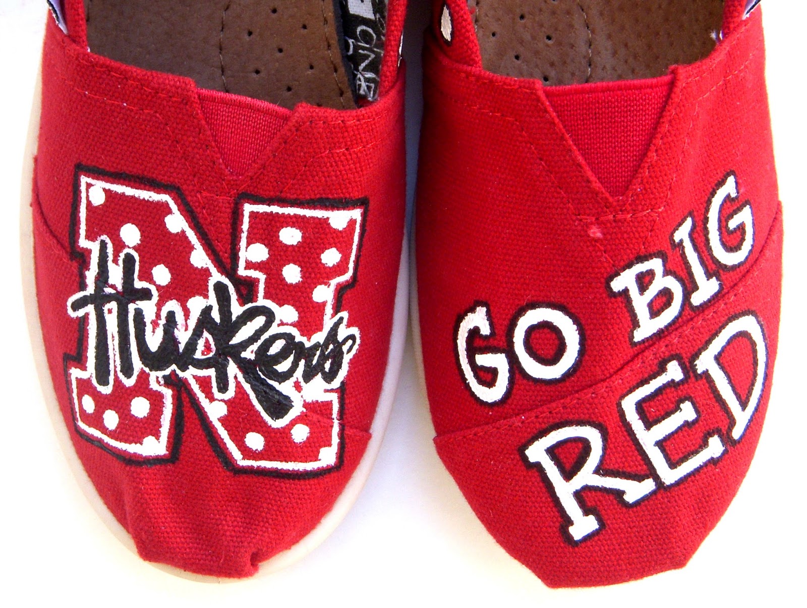 Fruitful Feet Nebraska Huskers TOMS