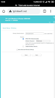 ganti SSID dan password tplink