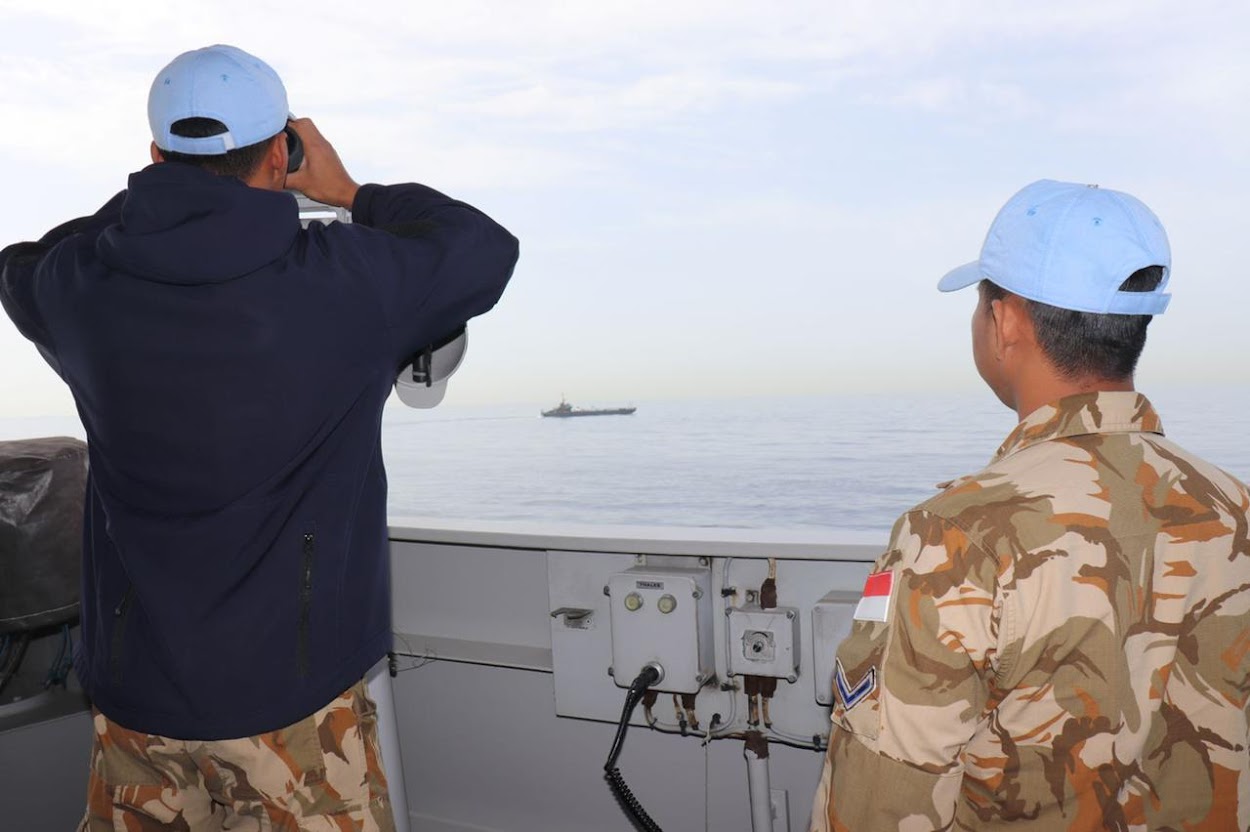 Satgas MTF TNI-Angkatan Laut Lebanon Latihan SAR Bersama