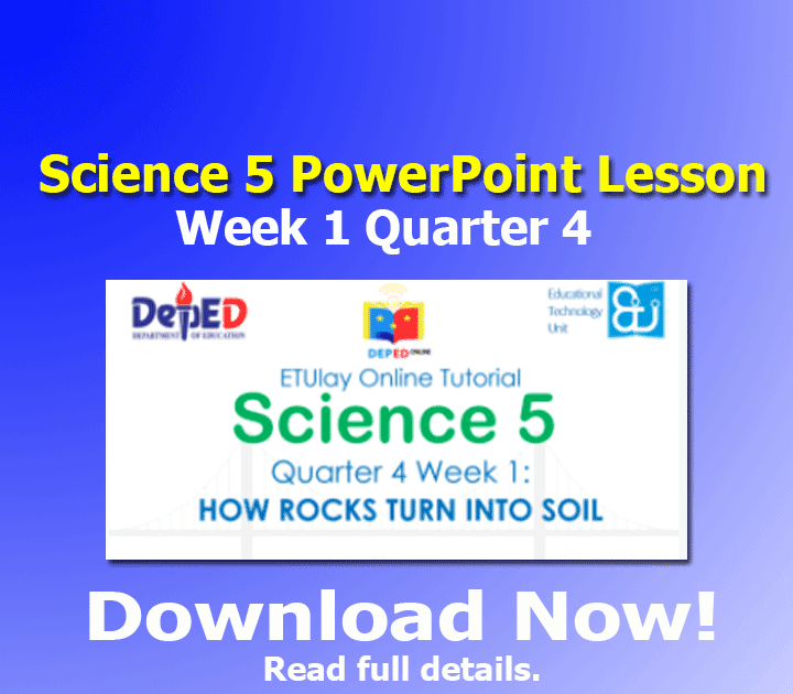 powerpoint presentation in science 5 quarter 1