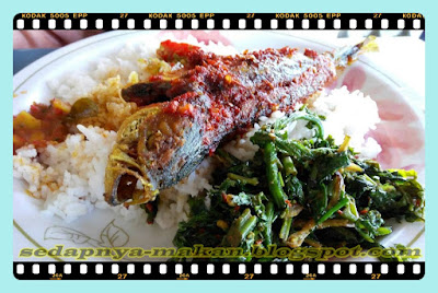 nasi, ikan sambal, sayur