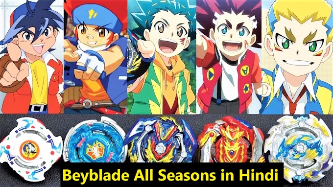 Beyblade All Seasons in Hindi 480p, 720p and 1080p Complete Collection Watch Download FHD