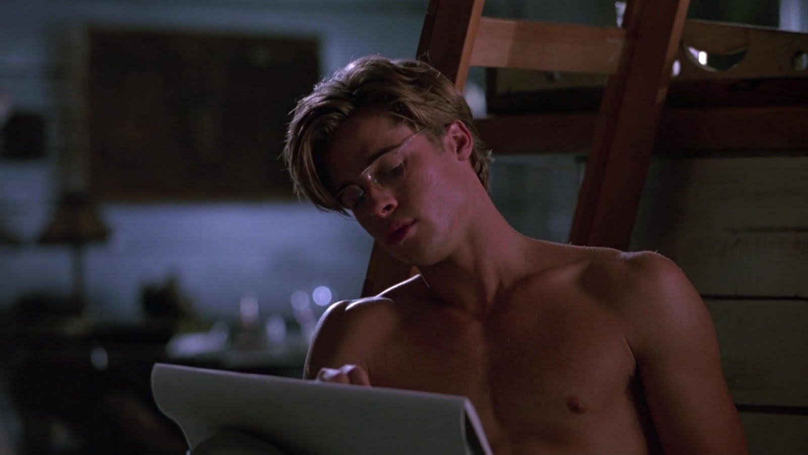 Brad Pitt nude in The Favor.