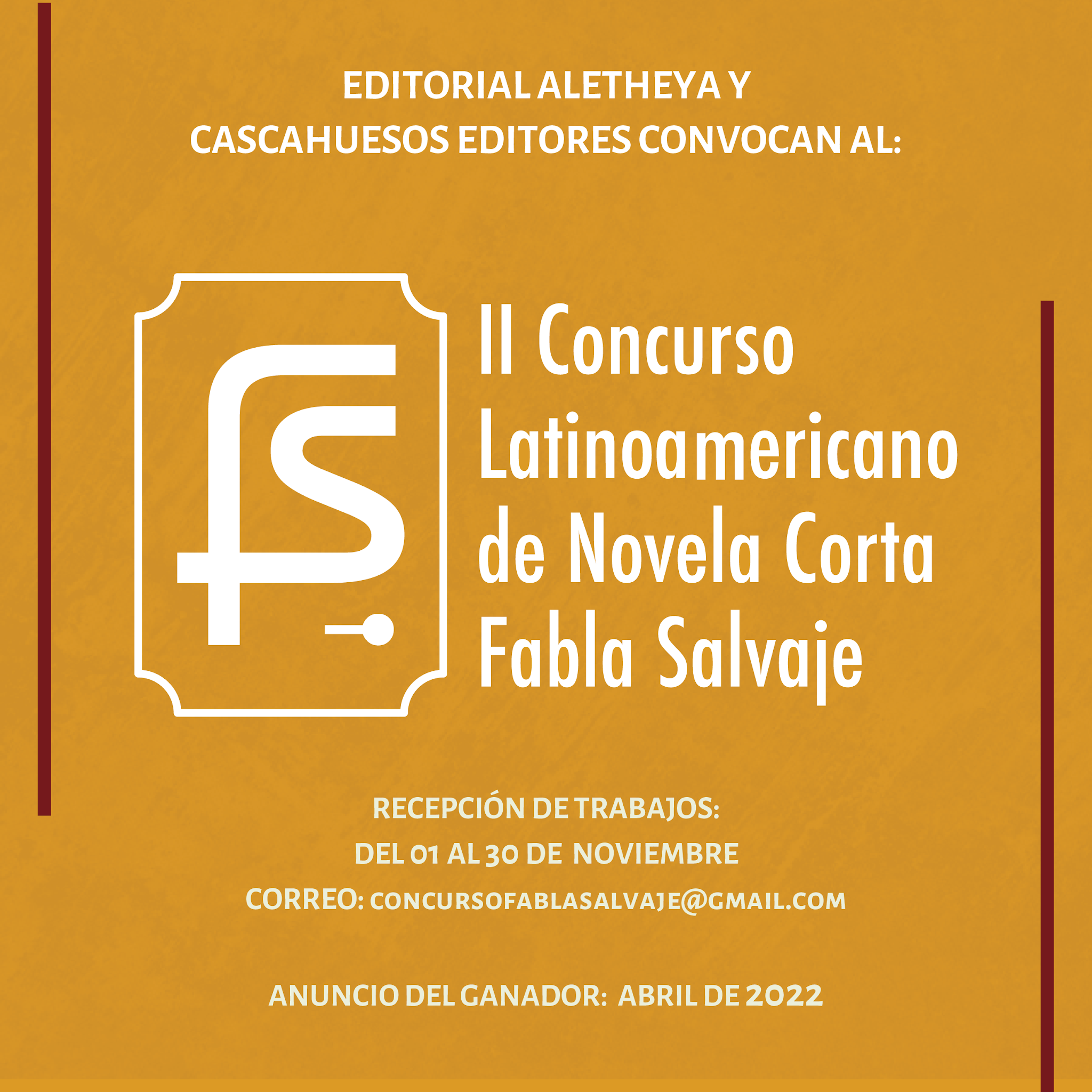 II CONCURSO LATINOAMERICANO DE NOVELA CORTA “FABLA SALVAJE” 2021