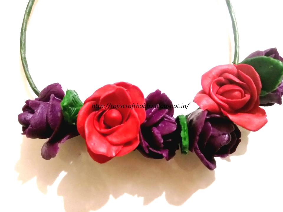 Raji's Craft Hobby Clay Flower Crown