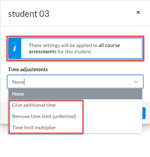 apply time adjustments to all New Quizzes