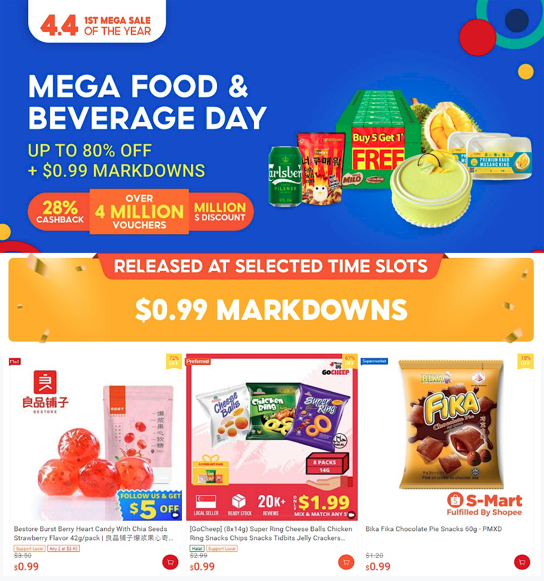 All Singapore Deals Mega Food & Beverage Promotion With Discounts Of