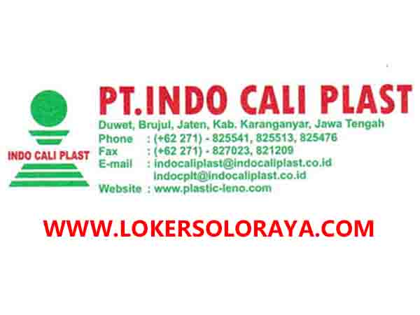 Lowongan Kerja Pabrik Plastik Karanganyar Terbaru Juli 2020 di PT Indo