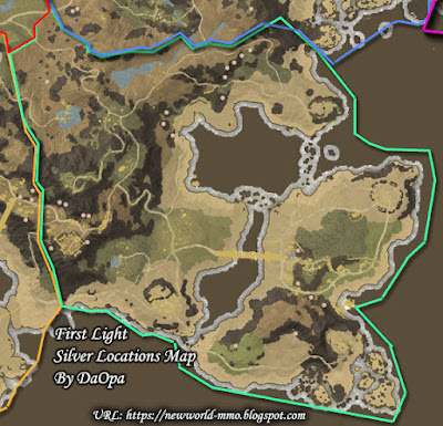 First Light silver node locations map