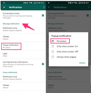 Cara Mematikan Notifikasi WhatsApp di android dan iphone