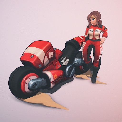 Weichai Ferrari Racer Girl by Louis-Philippe Desjardins