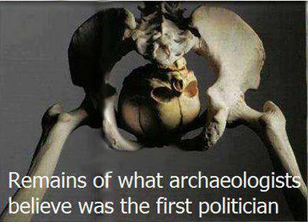 Remains of the first politician