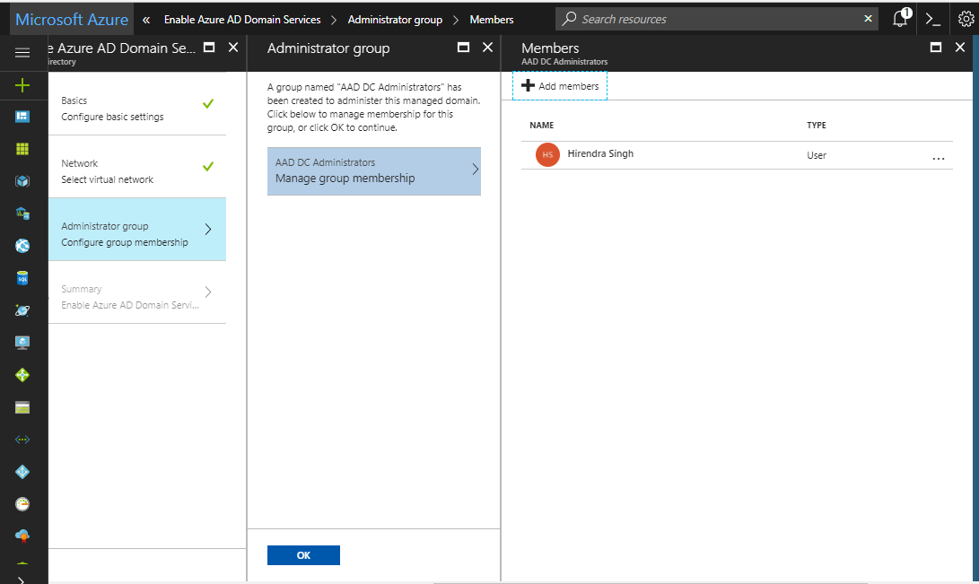 configuration required for active directory domain services at configuration required for active directory domain services at
