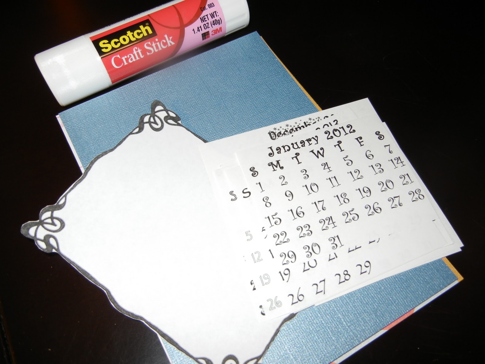 Particularly Practically Pretty DIY Desk Calendar