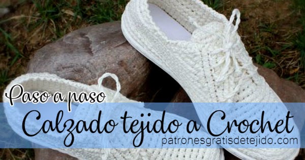 Crochet Paso Tejido Crochet Escarpines Para Adultos Zapatos A