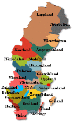 Karta över Sverige Provinsen bild | Karta över Sverige, Geografisk