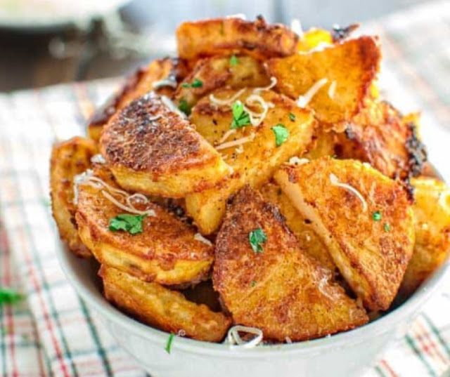 Parmesan Crusted Potatoes Parmesan Crusted Potatoes