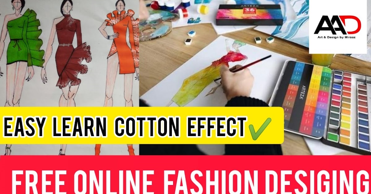 How to Make cotton Effect FASHION Illustration// Free Online FASHION