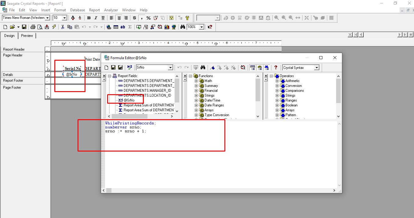 Oracle Apex, Forms, Reports Conditionally Serial Number, Alternate row Color and font style in