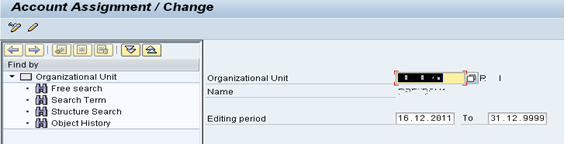 Sap Matrix Cost Center Assignment For Org Unit