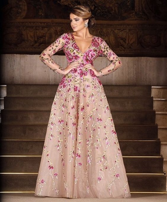 COMO UMA PRINCESA: VESTIDO DE FESTA COM SAIA GODÊ | Madrinhas de Casamento