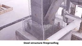 Steel structure fireproofing