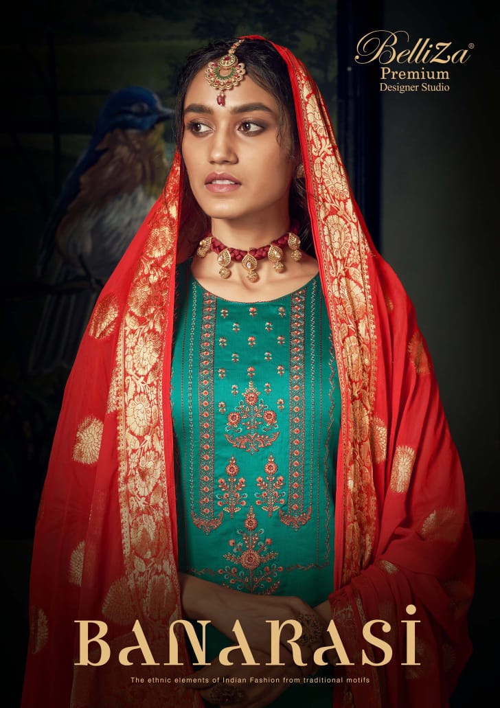 Custom Unstitch Belliza Designer Studio Party Wear Silk Salwar Suit  Collection at Rs 995 in Surat