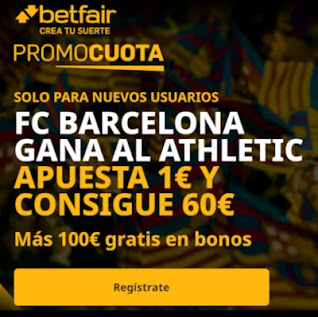 promocuota betfair Athletic v Barcelona 6-1-2021 promocuota betfair Athletic v Barcelona 6-1-2021