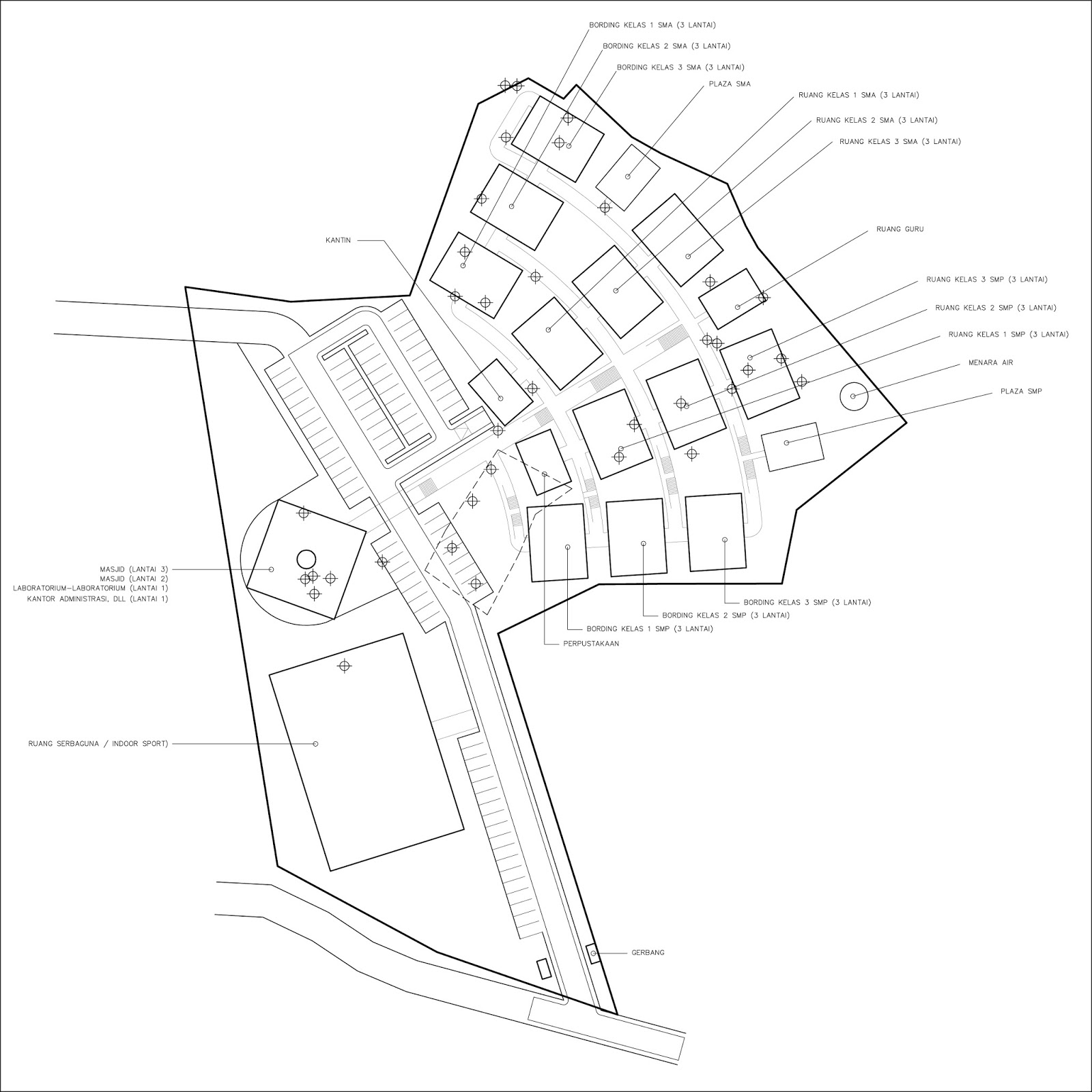 Contoh Site Plan Sekolah