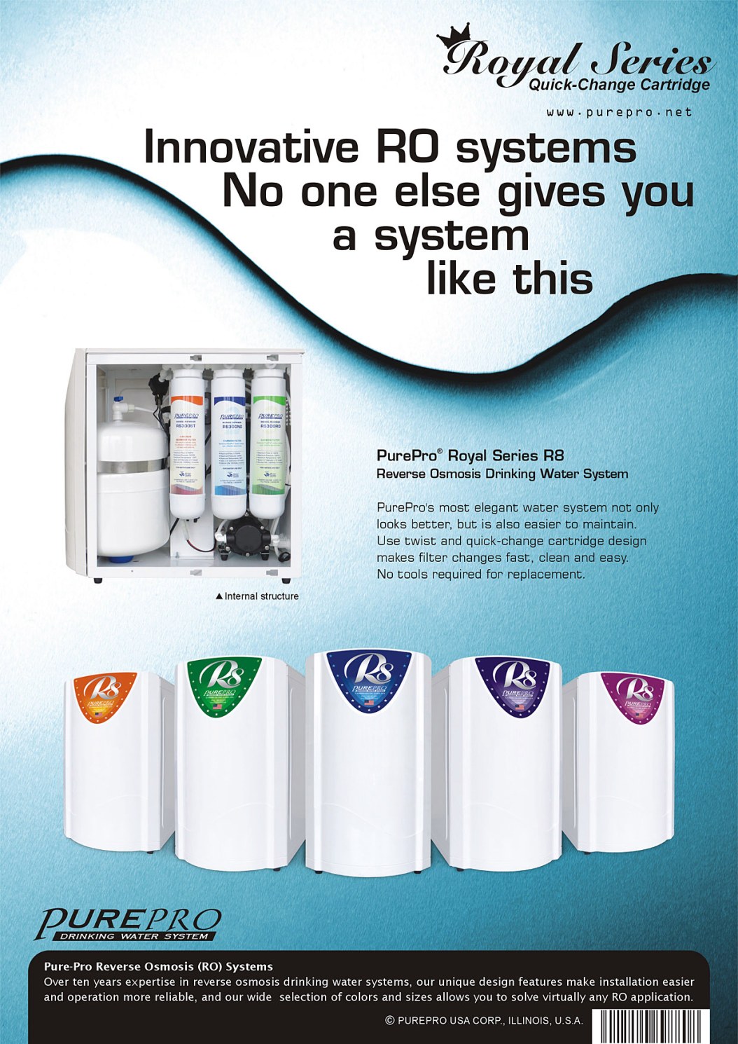 PurePro® USA Royal Series R8 Water Filtration System