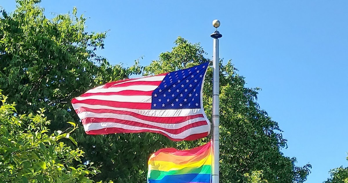 B.G. News and Info. Pride flag on public display in Buffalo Grove
