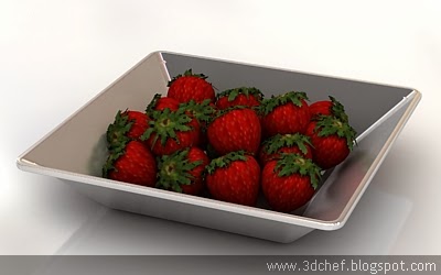 strawberry fruit 3d model free