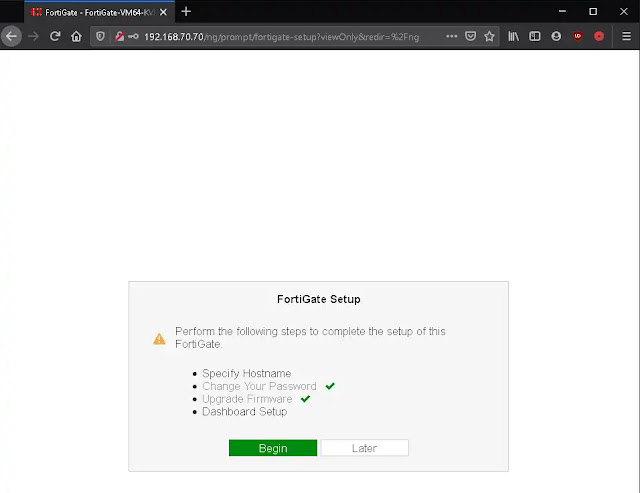 How to access Fortigate Web Interface in EVE-NG Lab Using DHCP and Static mode