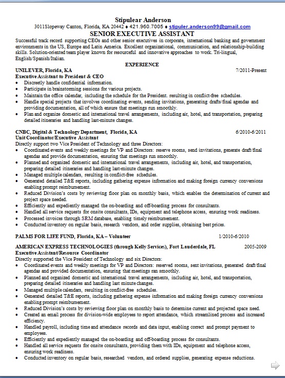 unit coordinator job description for resume