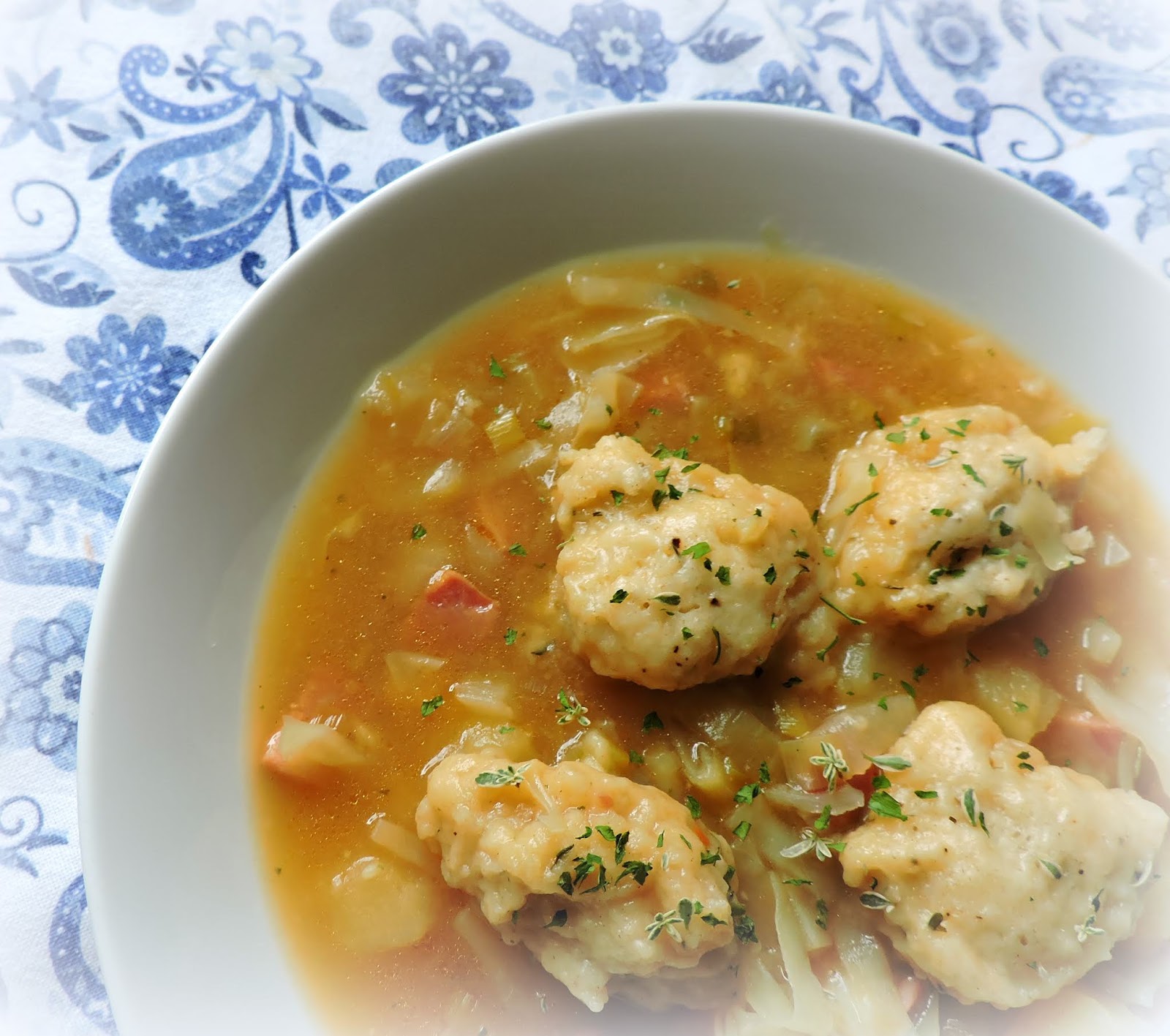 Cabbage & Ham Soup with Cheese Dumplings The English Kitchen