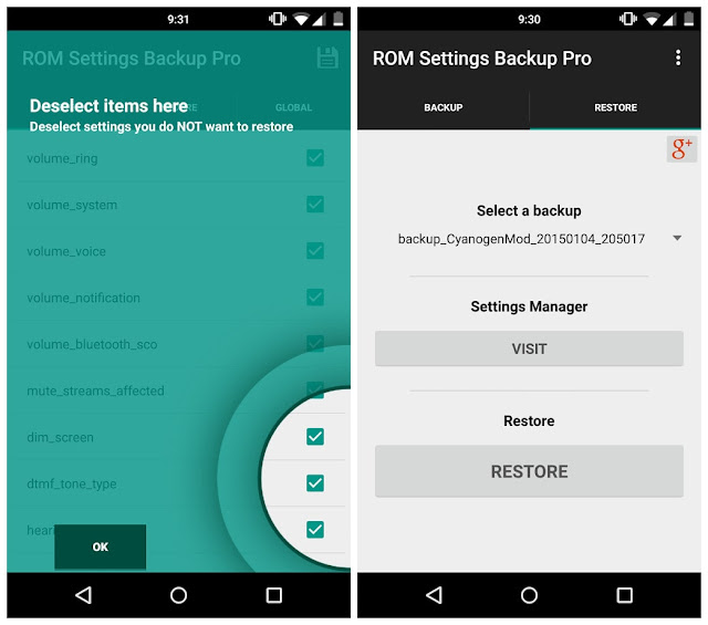 ROM Settings Backup Pro APK