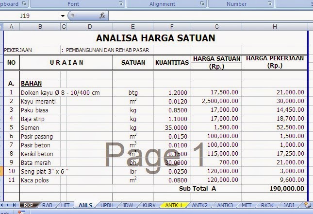 DOWNLOAD FILE RAB EXCELL DAN GAMBAR PASAR: FILE REFERENSI RAB DAN ...