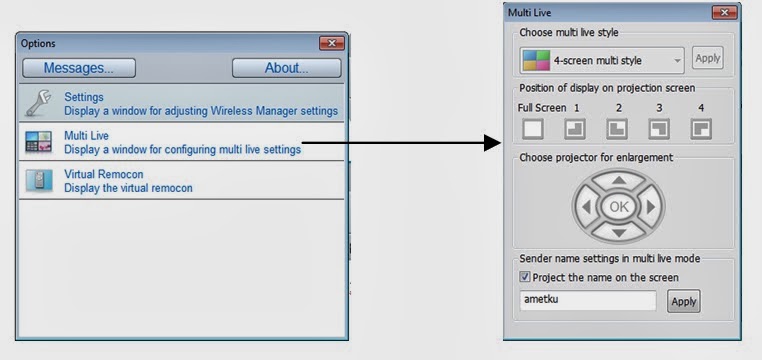 belajar proyektor: Software Panasonic Wireless Manager v.6.0.2