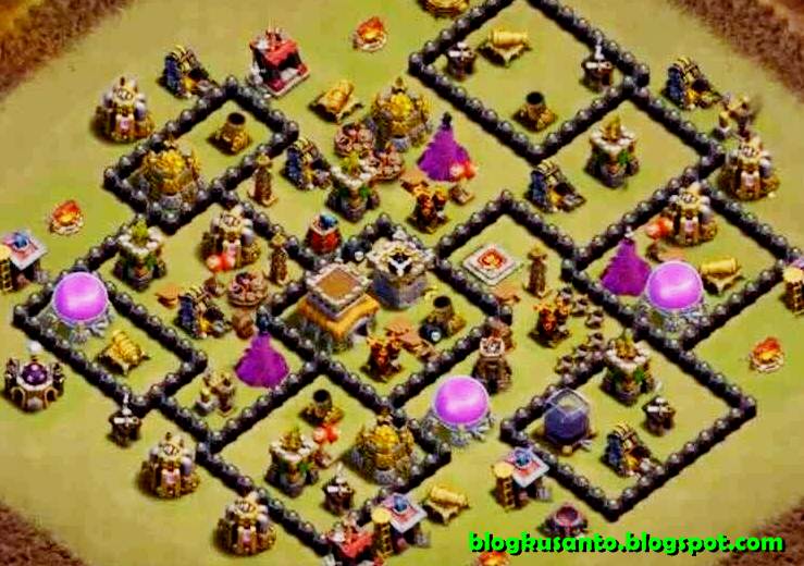 Base coc th 7 clash of clans (singkatan: Base COC th 8 06.