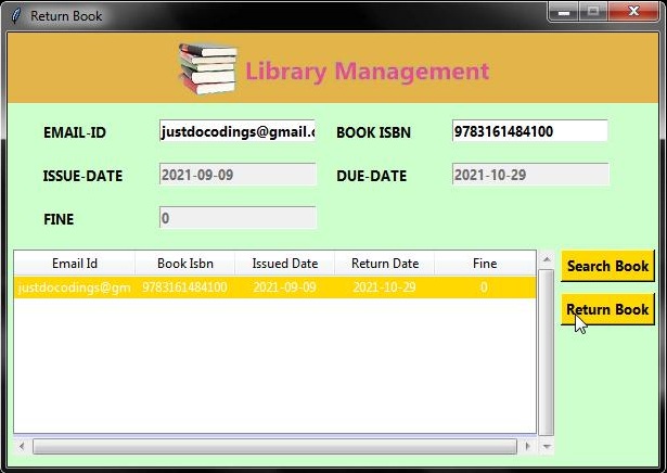 Advance Library Management System : Python - JustdoCodings