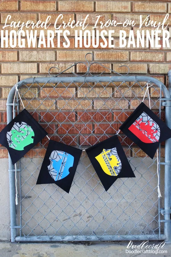 DIY tutorial on creating simple Hogwarts House Banners for your next Harry  Potter Party!, …